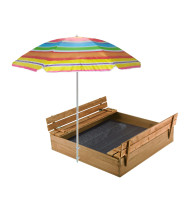 Arenero para Niños con Quitasol 120x80 cm